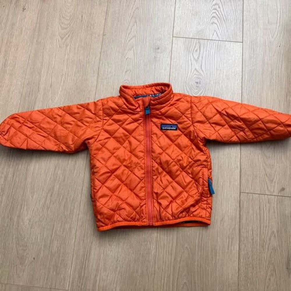 Patagonia Orange Toddler Nano Puff Jacket 6-12M